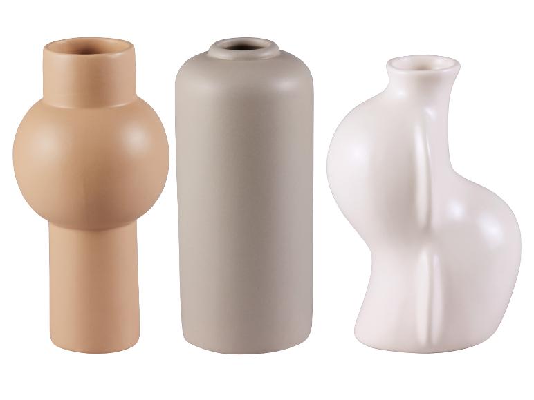 LIVARNO HOME Vase, aus glasierter Keramik
