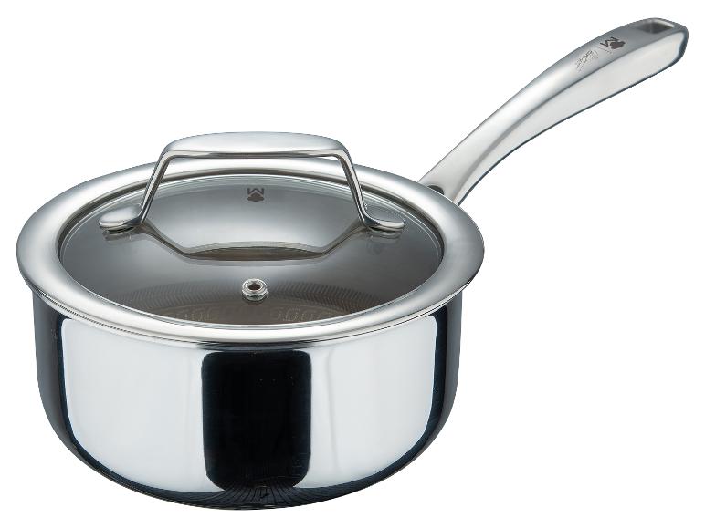 MASTERPRO Edelstahl-Stielkasserole GIRO 3, Ø 16 cm