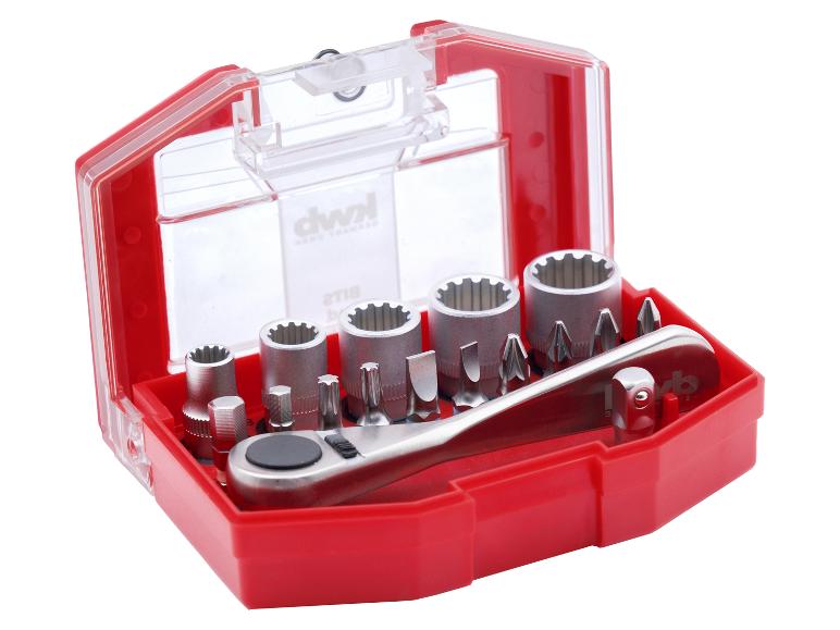 KWB Bit-Box mit Gürtelclip, 17-teilig