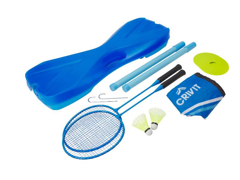 CRIVIT Badminton Komplett-Set, für bis zu zwei Spieler