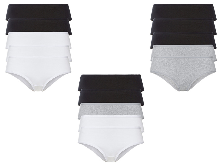 ESMARA® Damen Hipster, 5 Stück, mit Baumwolle