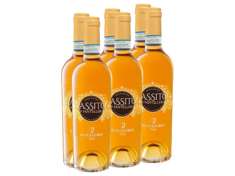 6 x 0,75-l-Flasche Weinpaket Passito di Pantelleria DOC 0,5-l-Flasche süß, Süßwein