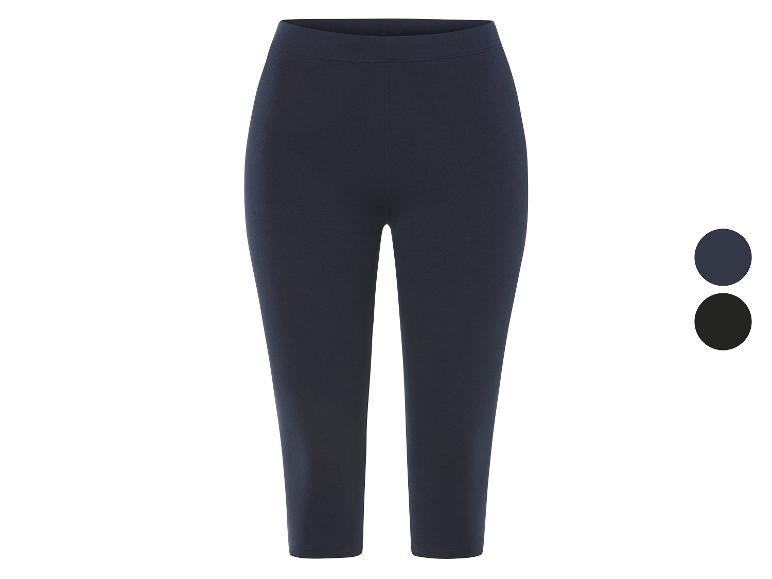 ESMARA® Damen Capri Leggings, mit Bio-Baumwolle