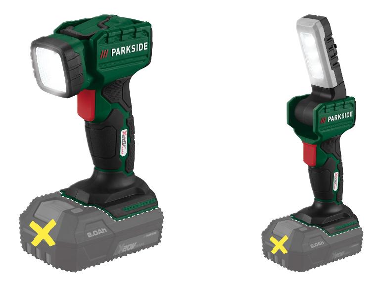 PARKSIDE® 20V Akku-LED-Handlampe »PLHLA 20 Li A1« und 20V Akku-LED-Handlampe »PLHLA 20-Li C1«, ohne Akku und Ladegerät