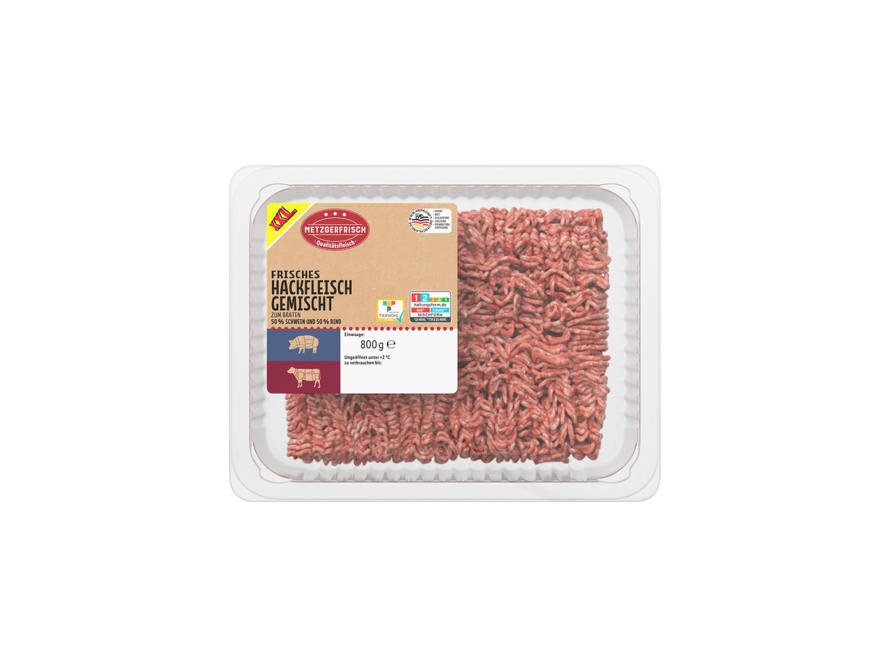 Metzgerfrisch Hackfleisch gemischt Familienpackung