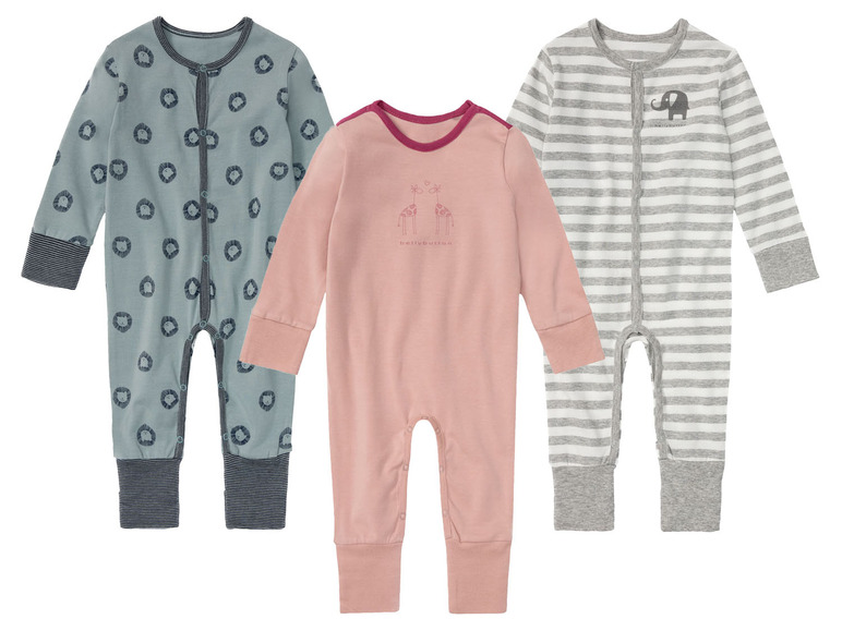 BELLYBUTTON Baby Mädchen / Jungen Schlafoverall mit umstülpbarem Fußteil, mit Bio-Baumwolle