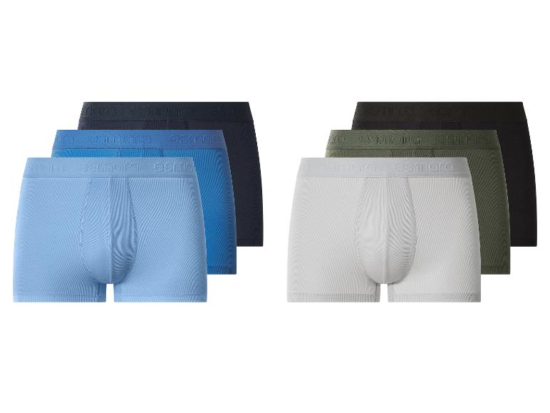 ESMARA MEN Herren Doppelripp-Boxer, 3 Stück