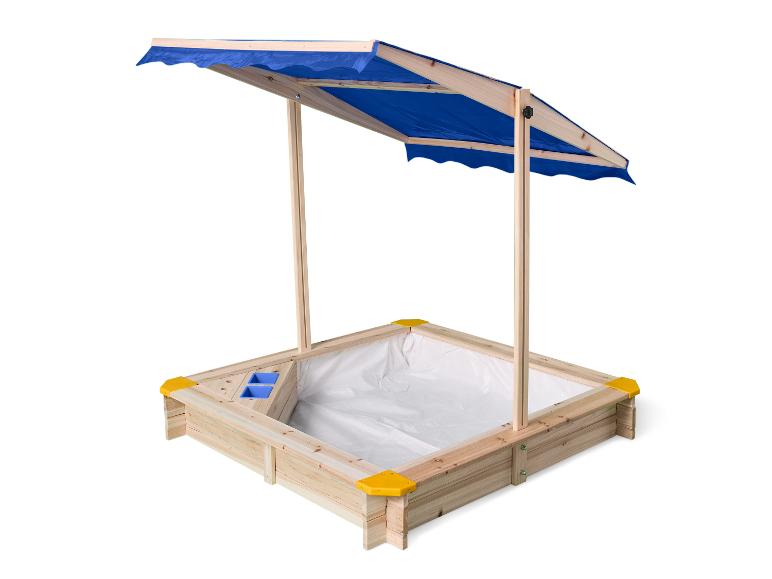 LUPILU® Holzsandkasten, mit Dach und Eisdiele