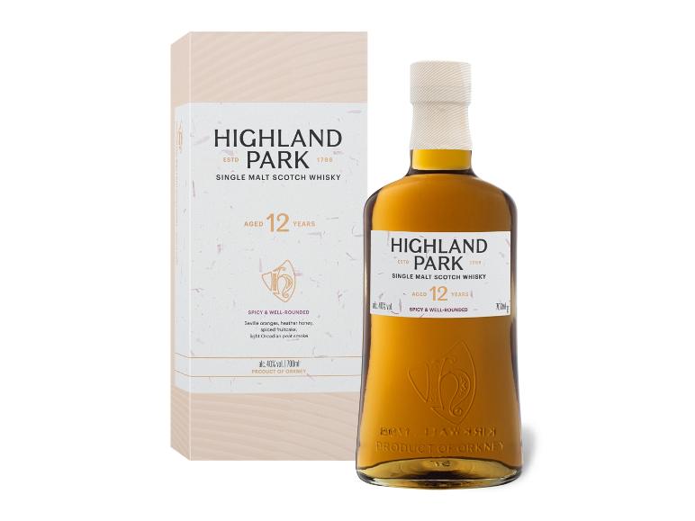 HIGHLAND PARK Single Malt Scotch Whisky 12 Jahre mit Geschenkbox 40% Vol