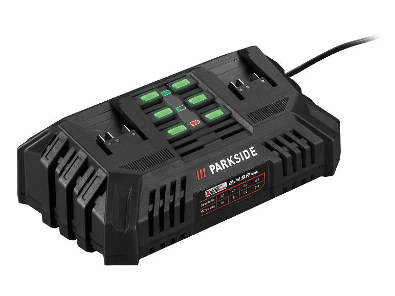 PARKSIDE® 20 V / 2x 4,5 A Akku-Doppelladegerät »PDSLG 20 B1«, ohne Akku