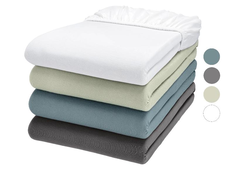 LIVARNO® Boxspring Jersey-Spannbettlaken, 180-200 x 200 cm