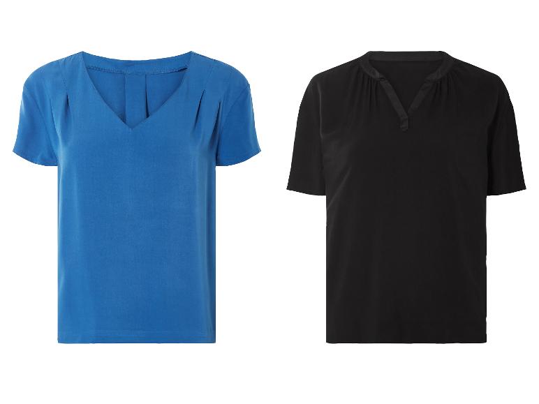 ESMARA® Damen Bluse, mit V-Ausschnitt