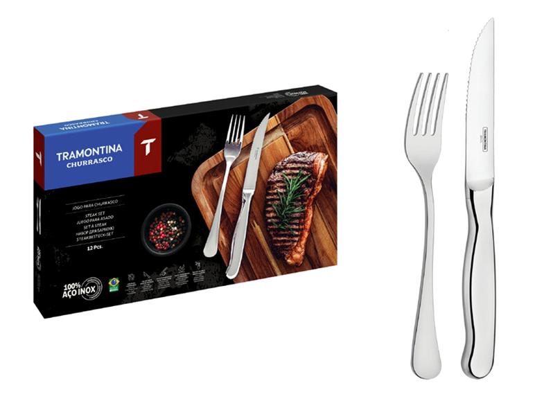 TRAMONTINA ZURIQUE Steakbesteck-Set, 12-tlg.