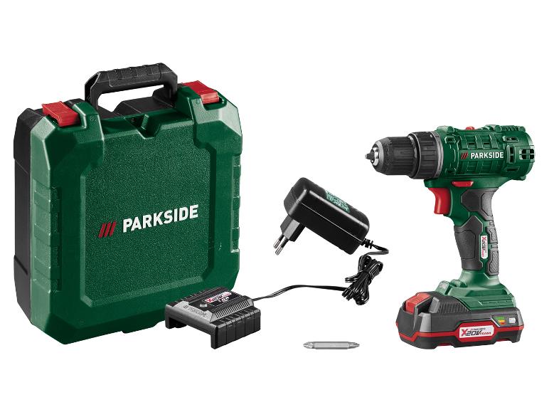 PARKSIDE® 20 V Akku-Bohrschrauber Starterset »PBSSA 20-Li A1« mit Akku und mit Ladegerät