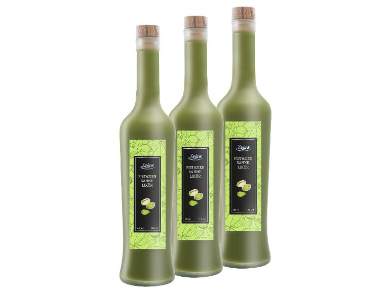 3 x 0,5-l-Flasche Spirituosenpaket Deluxe Pistazien Sahnelikör 15% Vol