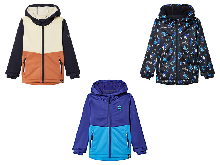 LUPILU® Kleinkinder Softshelljacke, gefüttert, winddicht und atmungsaktiv