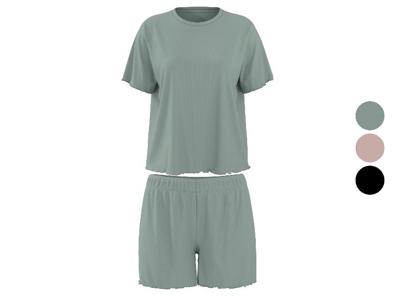 ESMARA® Damen Gerippter Pyjama