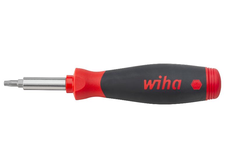 WIHA Schraubendreher mit Bit Magazin »PocketMax®«, magnetisch gemischt mit 8 Bits, 1/4"