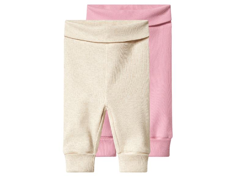 LUPILU® Gerippte Baby-Leggings, 2 Stück