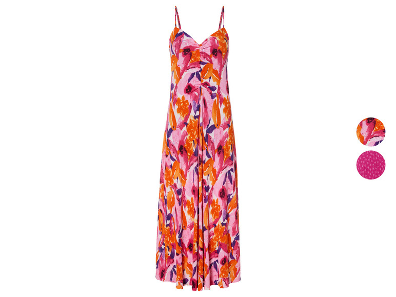 ESMARA® Damen Plissee-Kleid in Midi-Länge