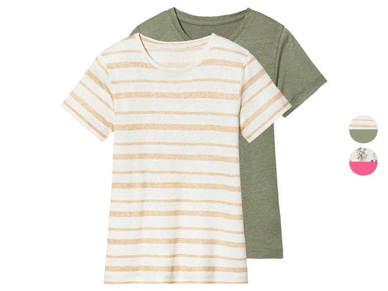 LUPILU® Kleinkinder/Kinder T-Shirts, 2 Stück, mit Leinen