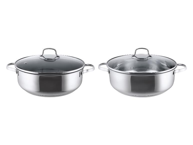 SILVERCREST® Edelstahl-Kasserolle, Ø 28 cm
