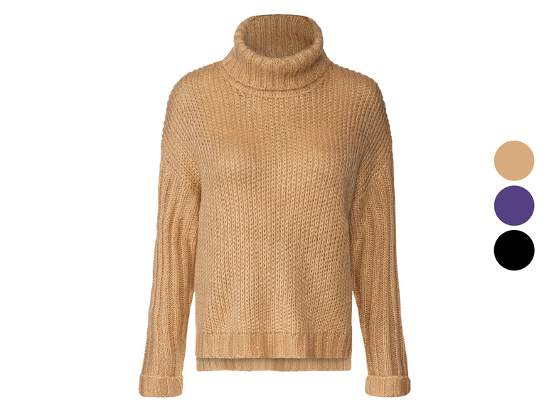ESMARA® Damen Rollkragenpullover aus Grobstrick