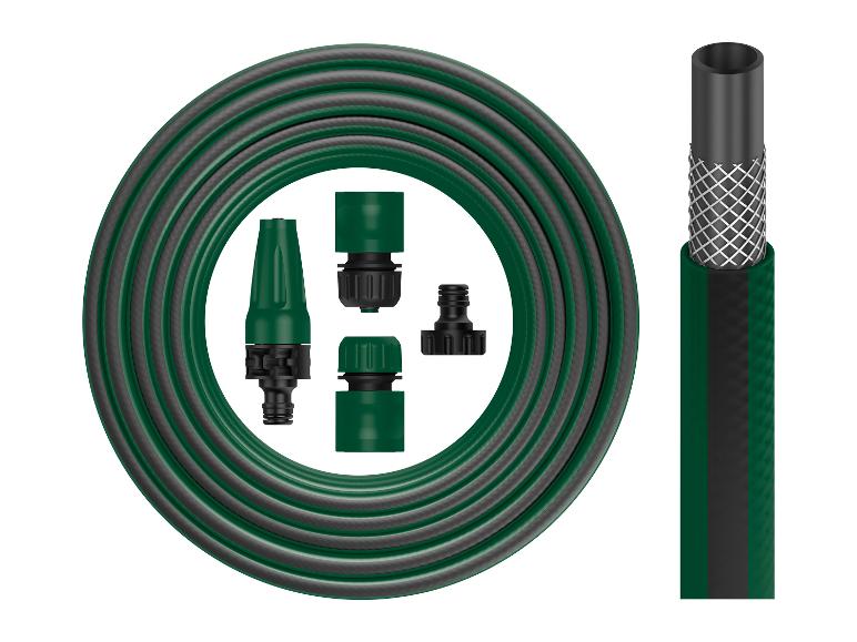 PARKSIDE® Gartenschlauch, 20 m, 3-lagig, inkl. Anschlussset