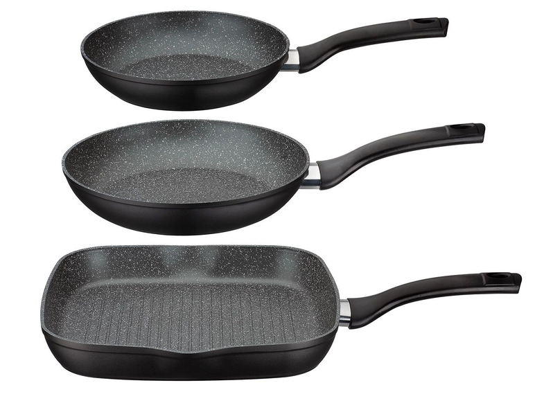 GSW Aluminium-Pfannen-Set »Gourmet Granit«, 3-teilig