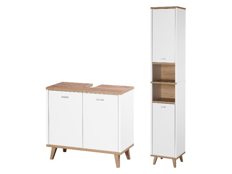LIVARNO® Badmöbel-Set »Corfu« (Waschbeckenunterschrank & Hochschrank)