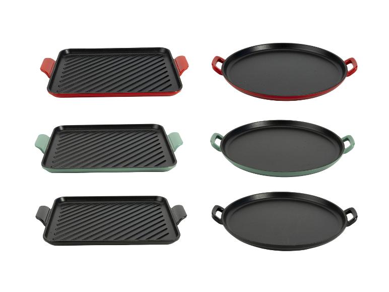 SILVERCREST® Premium-Gusseisenpizzaplatte \ Premium-Gusseisengrillplatte