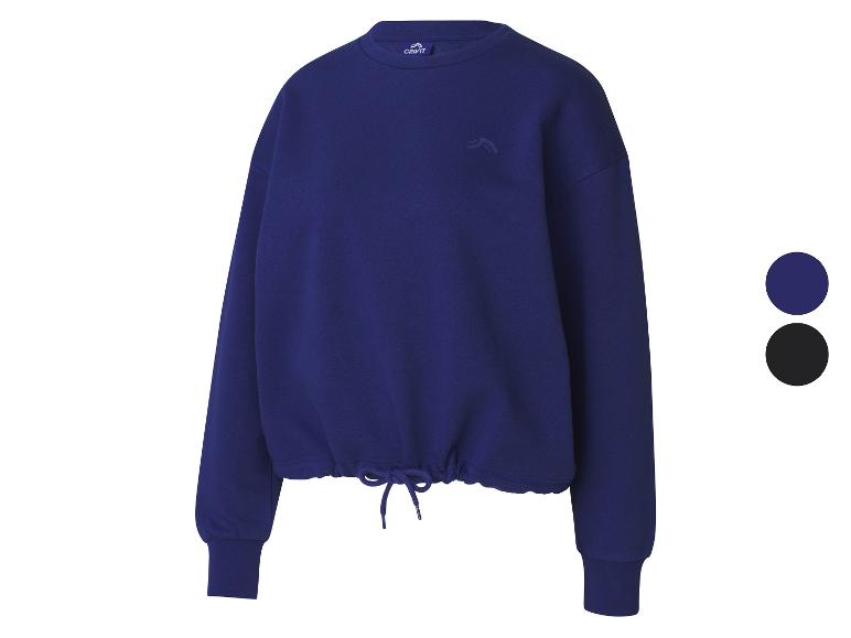 CRIVIT Damen-Sweatpullover, mit integriertem Kordelzug