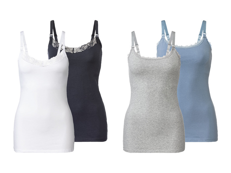 ESMARA® Damen Still-Tops, hoher Baumwollanteil, 2er Set
