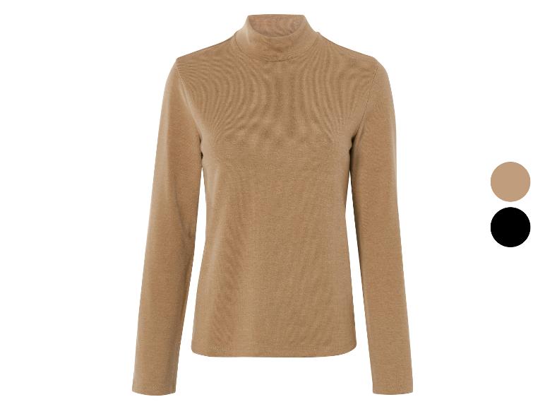 ESMARA® Damen Rollkragenshirt, in modischer Ripp-Qualität