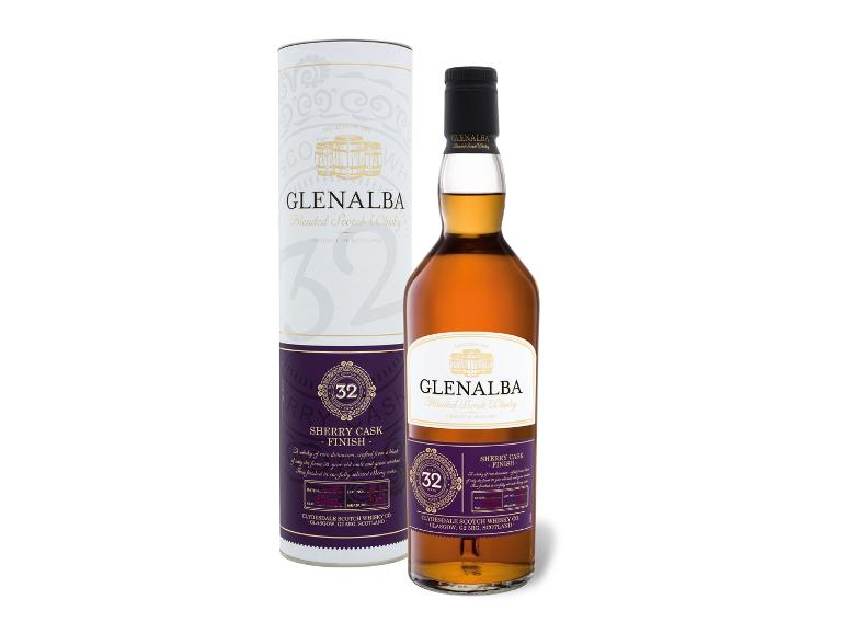 GLENALBA Blended Scotch Whisky 32 Jahre Sherry Cask Finish 40% vol