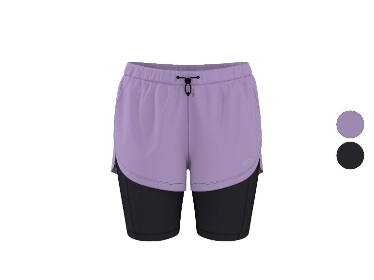 CRIVIT Damen Funktionsshorts, 2- in-1