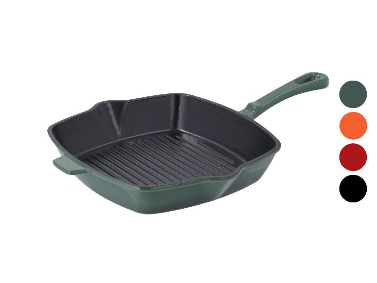 SILVERCREST® Premium-Gusseisen-Grillpfanne, Ø 24 cm