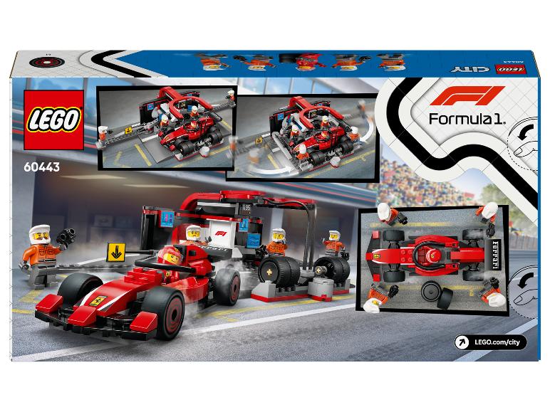 LEGO® CITY 60443 F1® Boxenstopp mit Boxencrew und Ferrari Flitzer