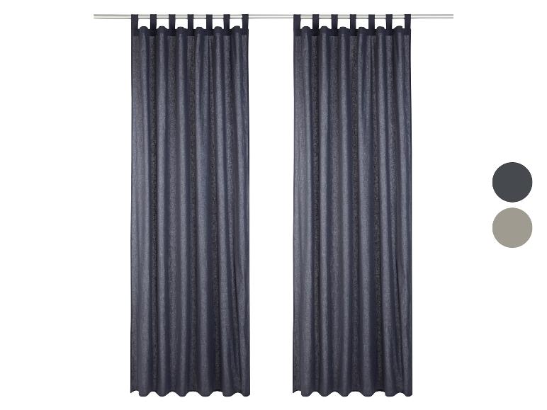 LIVARNO HOME Vorhangschal-Set, 2 Stück, 135 x 240 cm