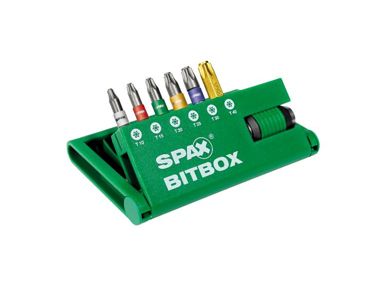 SPAX BITbox »T-STAR plus«, 6 Stück, inkl. Schnellwechsel-Bithalter