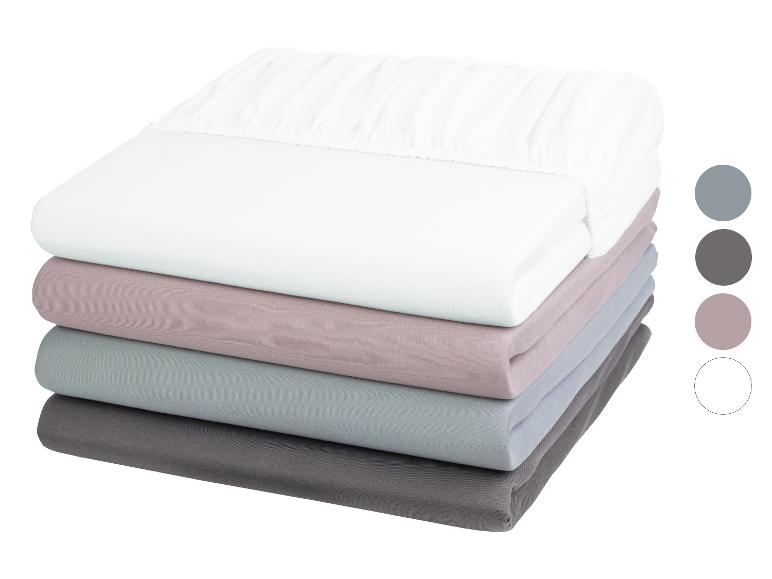 LIVARNO HOME Jersey-Modal-Spannbettlaken, 180-200 x 200 cm