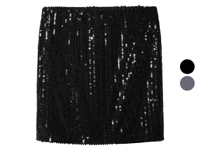 ESMARA® Damen Pailletten-Minirock