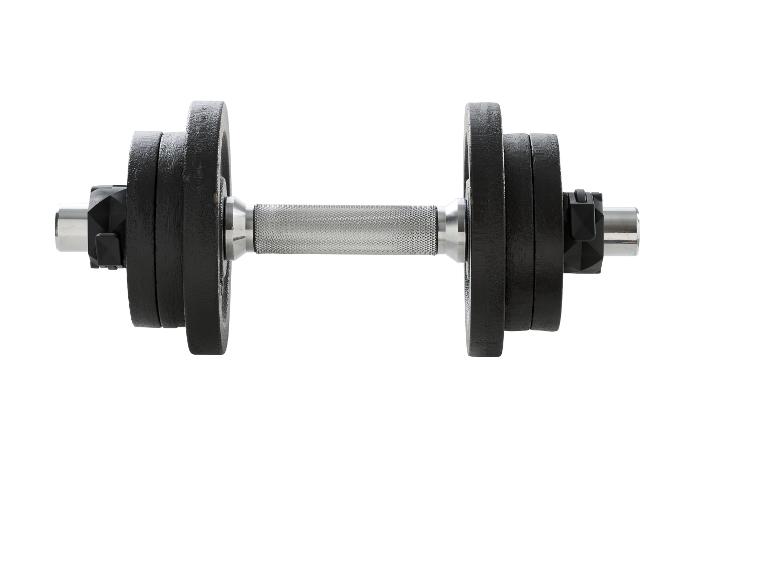 CRIVIT Kurzhantel-Set, 10 kg, 9-teilig
