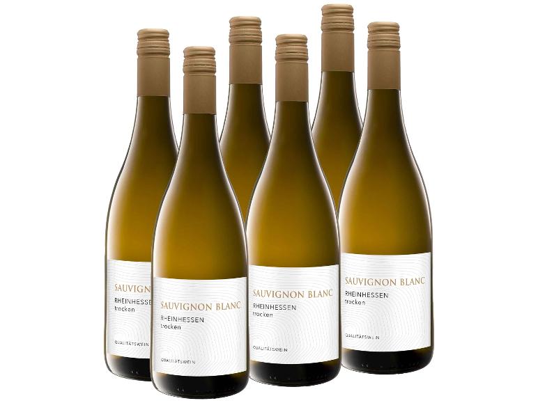 6 x 0,75-l-Flasche Weinpaket Sauvignon Blanc Rheinhessen QbA trocken, Weißwein