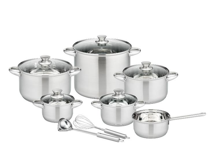 GSW Kochtopf-Set Rigo, 13-teilig, Edelstahl