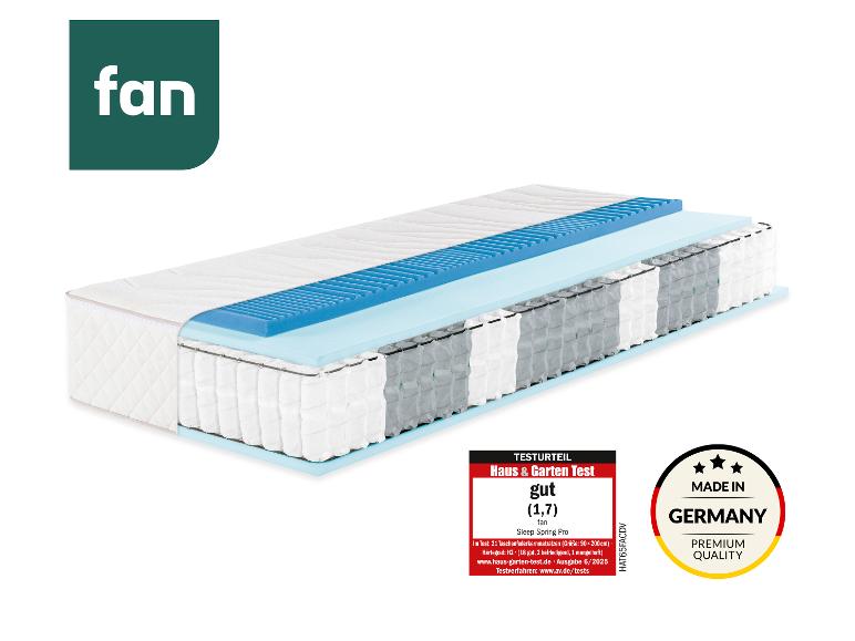 f.a.n. 7-Zonen-Boxspring-Matratze, integrierte Thermogel-Auflage