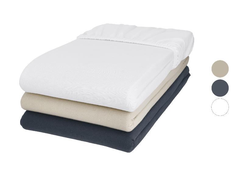 LIVARNO® Bi-Elastic-Boxspring-Spannbettlaken, 90-100 x 200 cm, Steghöhe bis 10 cm