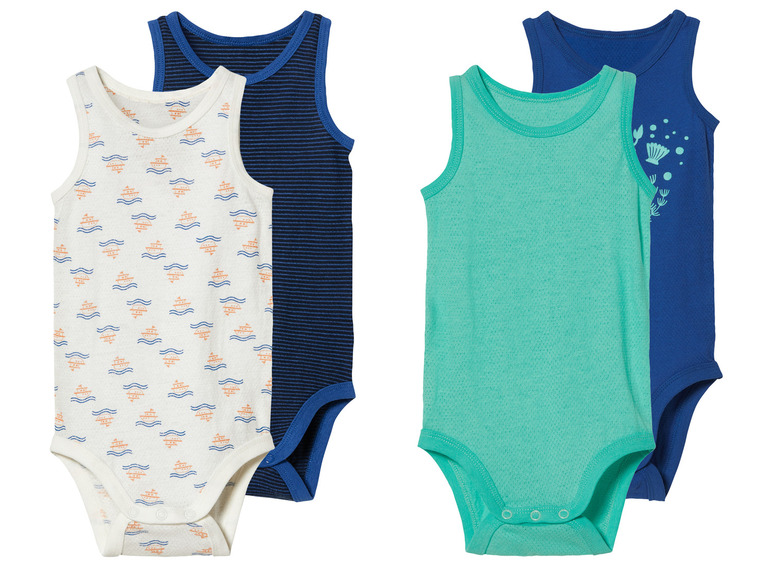 LUPILU® Baby Bodies, 2 Stück, leichte Mesh-Qualität