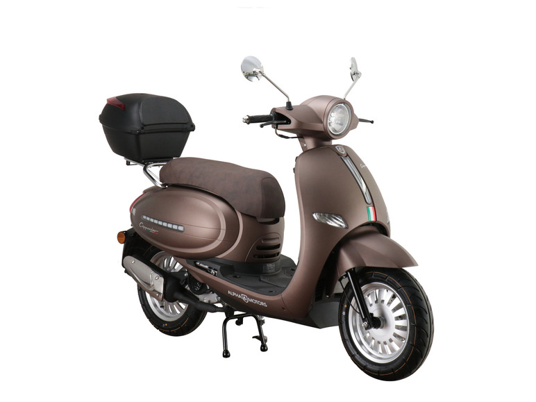 ALPHA MOTORS Motorroller Cappucino 50 ccm 45 km/h EURO 5 inkl. Topcase