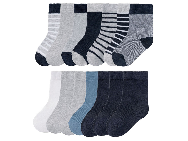 LUPILU® Kleinkinder Socken, 7 Paar, mit Bio-Baumwolle